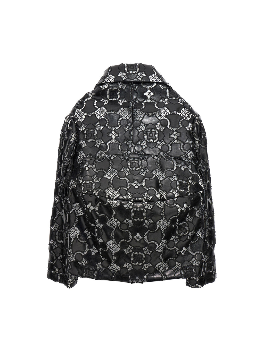 Bicolor Polyethylene Leather Jacket