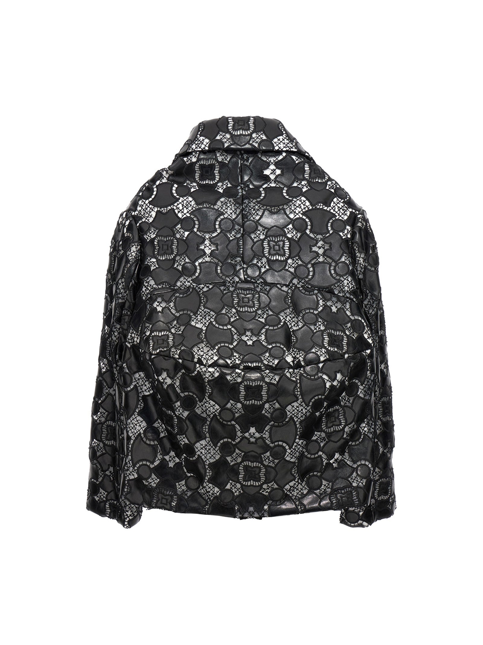 Bicolor Polyethylene Leather Jacket