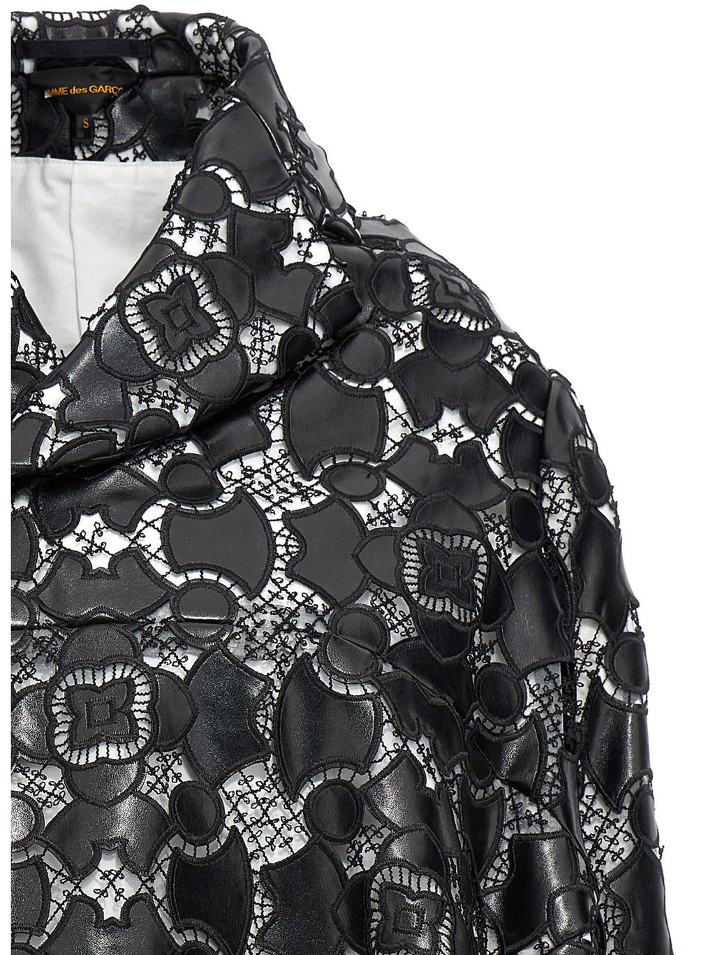 Bicolor Polyethylene Leather Jacket