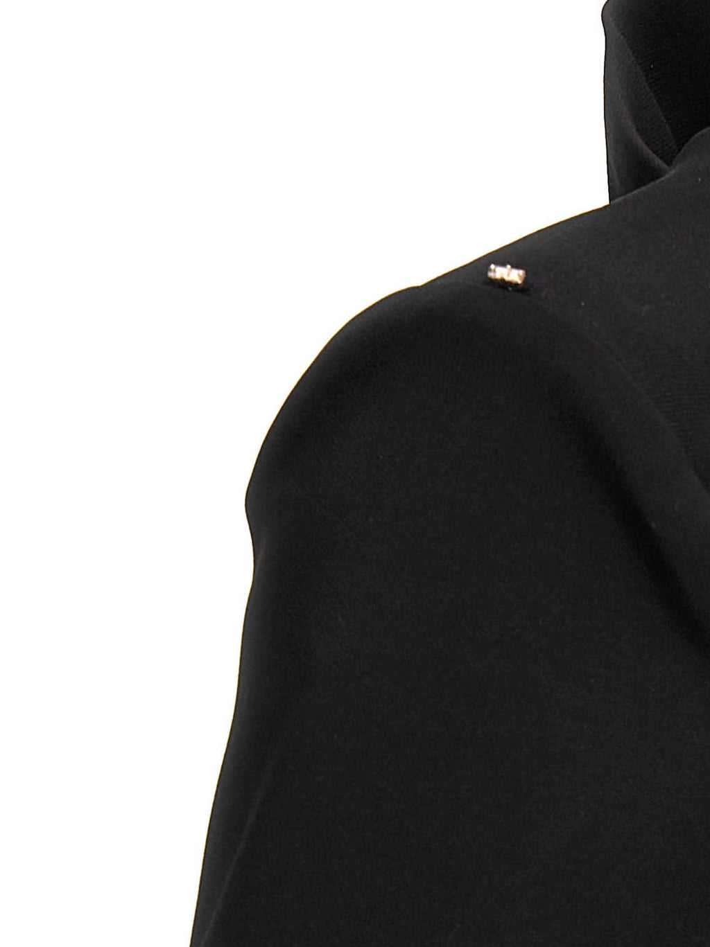 Black Viscose Short Dress