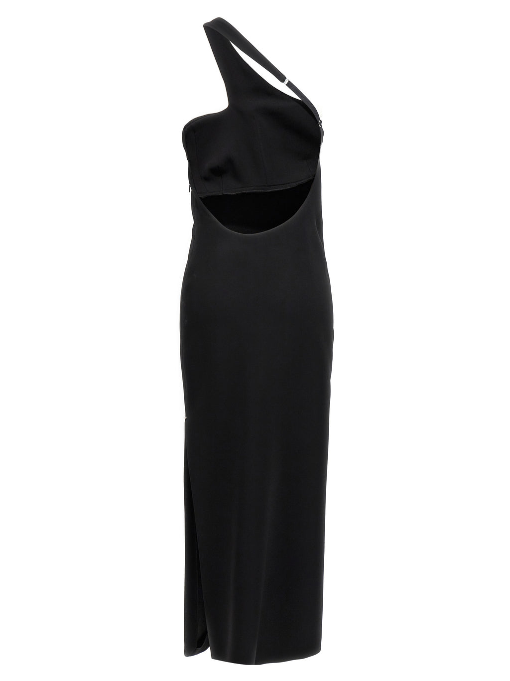Black Viscose Long Skirt