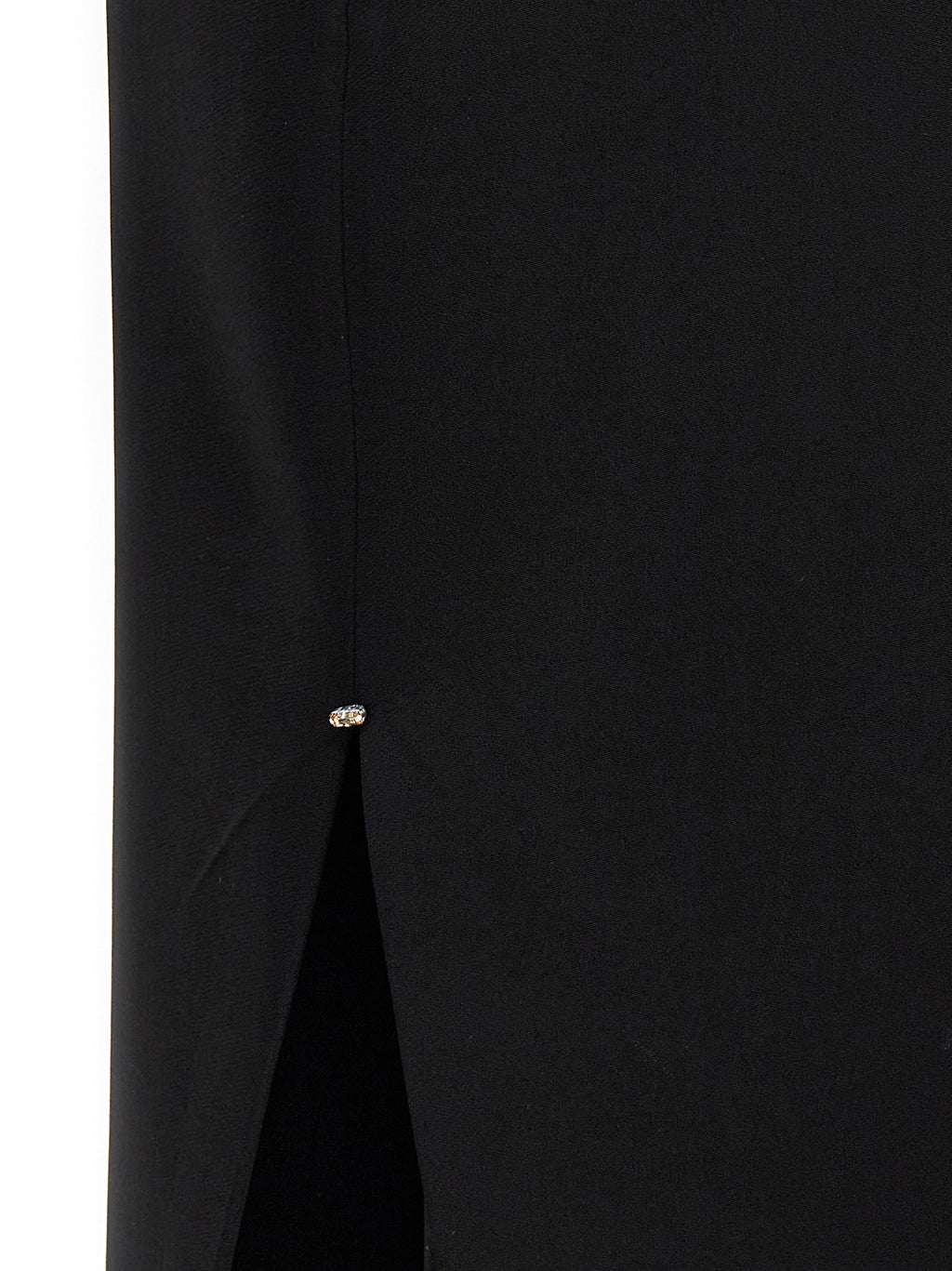 Black Viscose Long Skirt