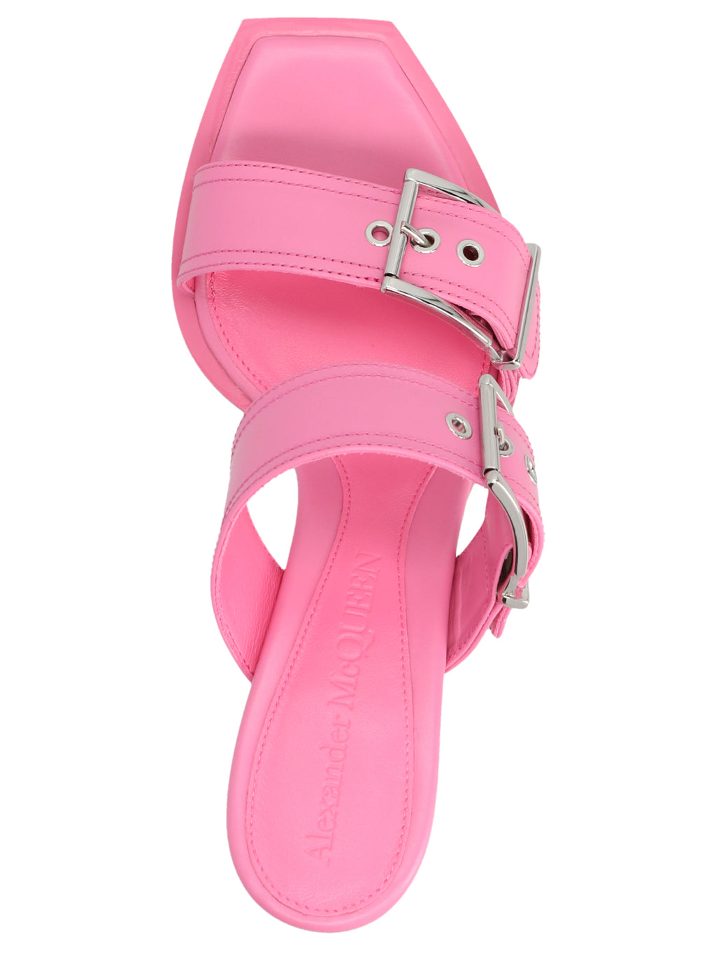 Multicolor Calfskin Stiletto Heel Sandals