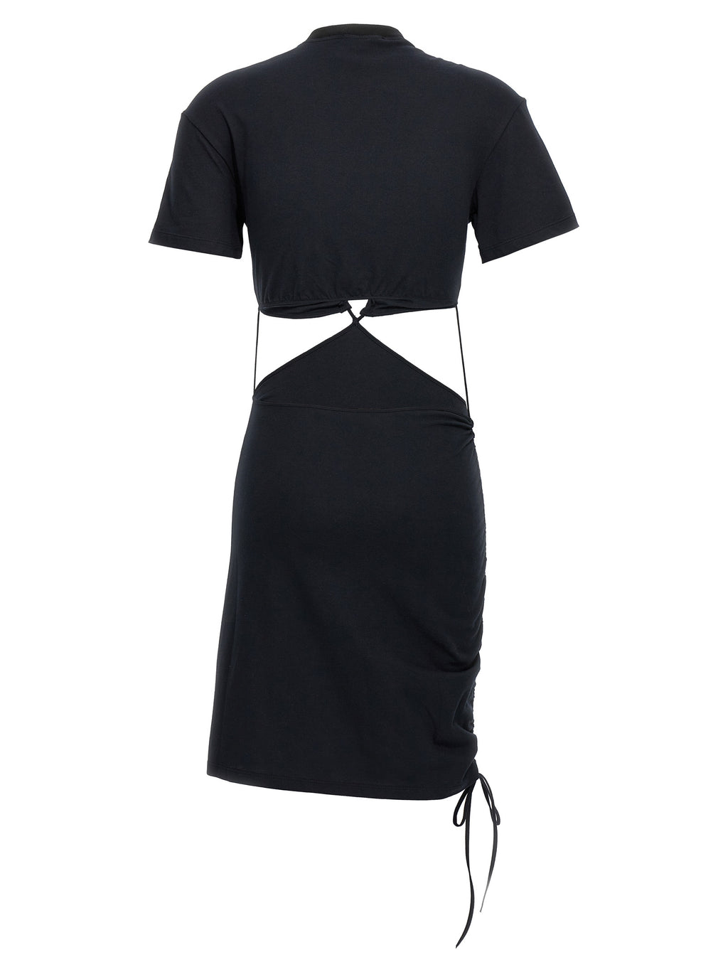 Black Cotton Midi Dress
