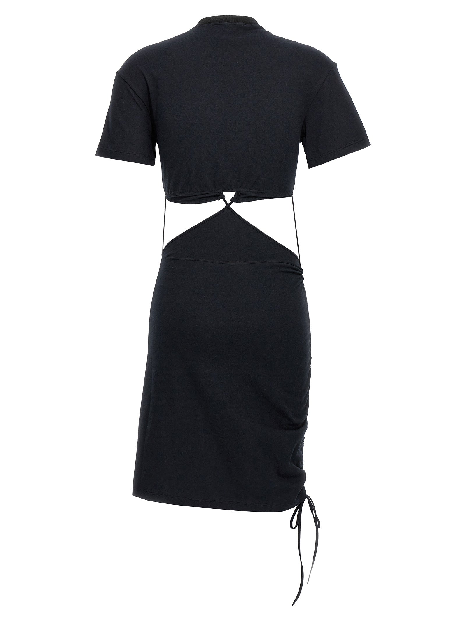 Black Cotton Midi Dress