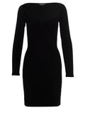 Black Viscose Mini Skirt