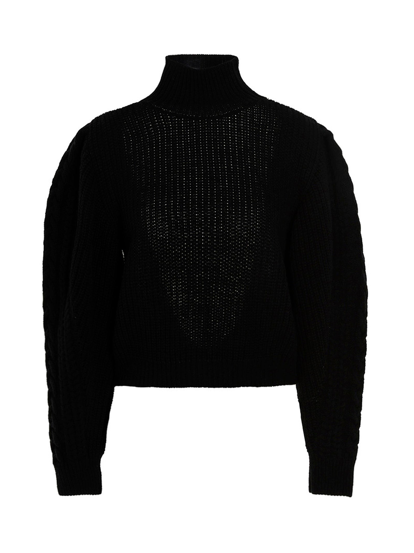 Black Wool Cardigan