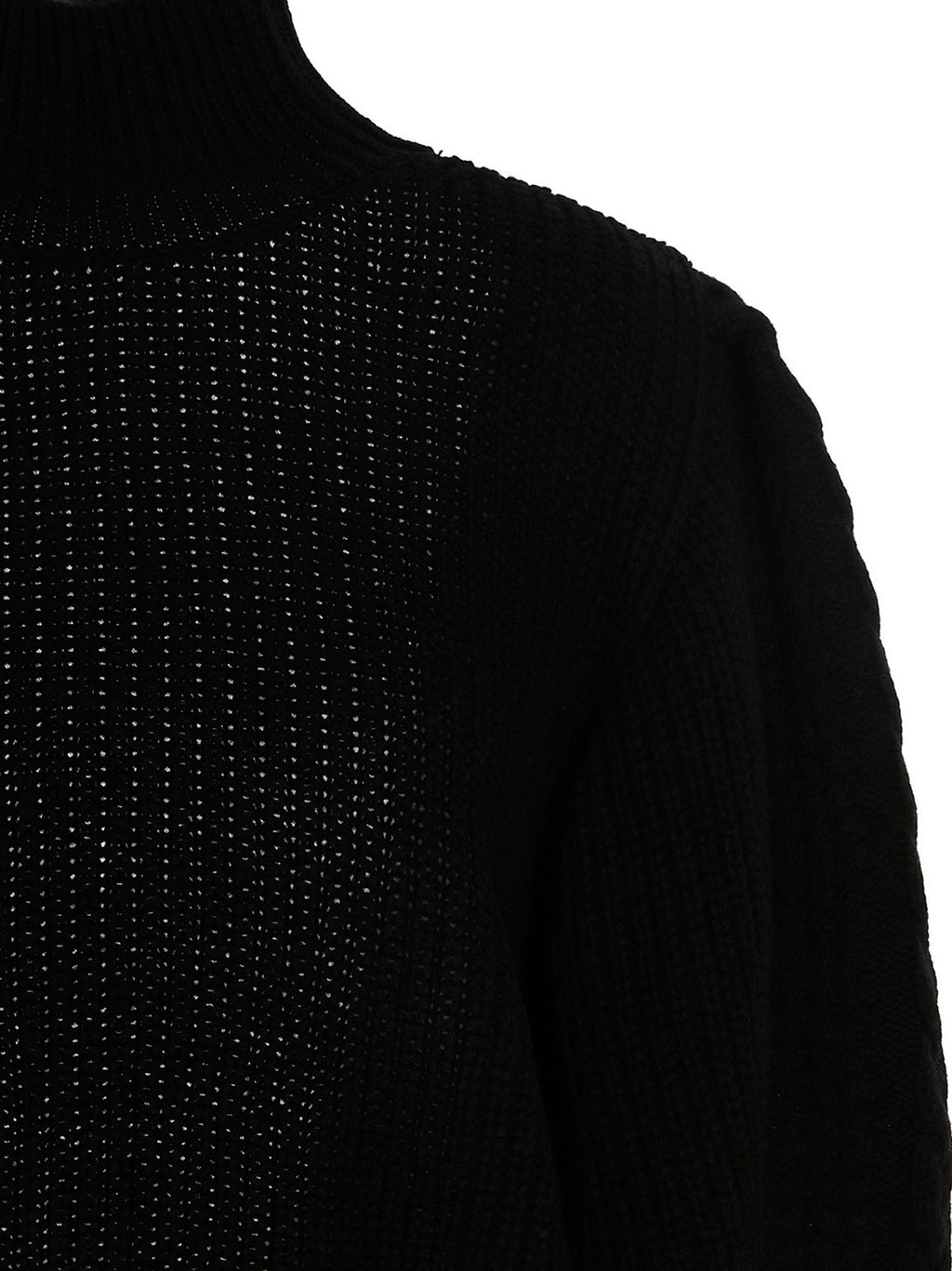 Black Wool Cardigan
