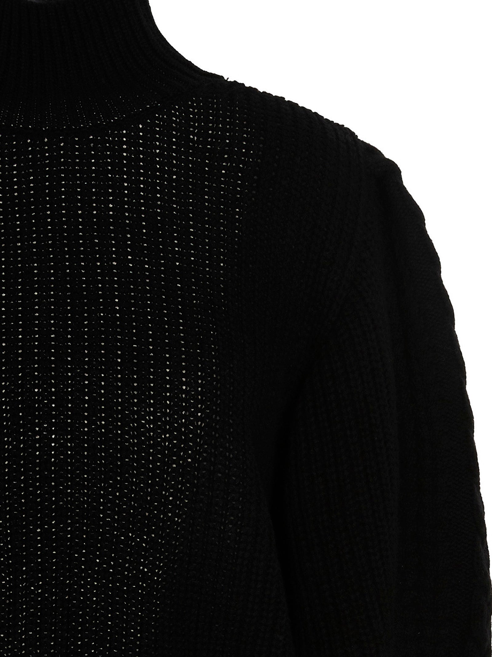 Black Wool Cardigan