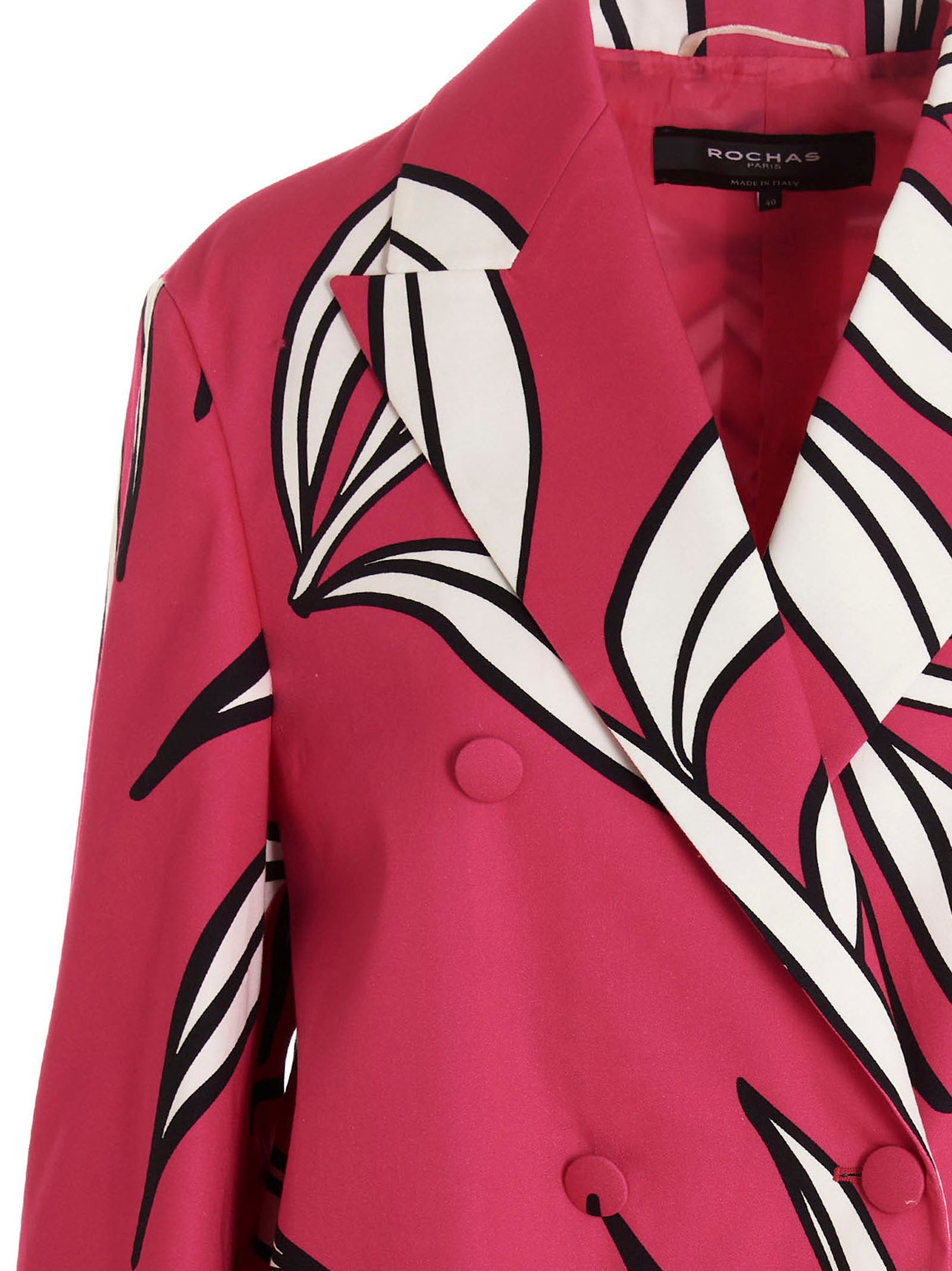 Fuchsia Cotton Blazer