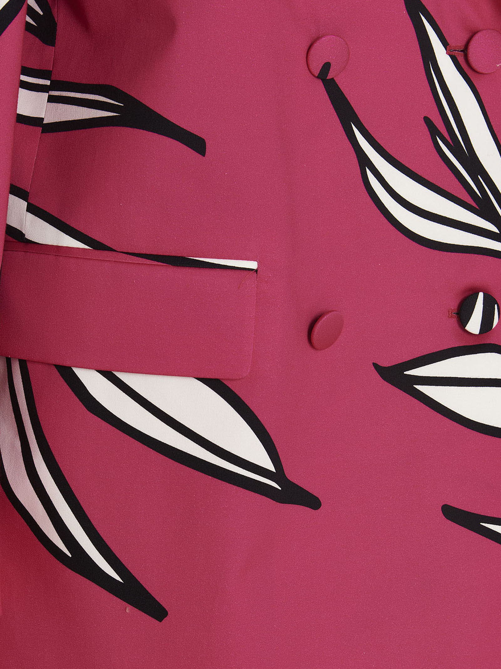 Fuchsia Cotton Blazer