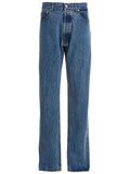Blue Cotton Relaxed Fit Jeans
