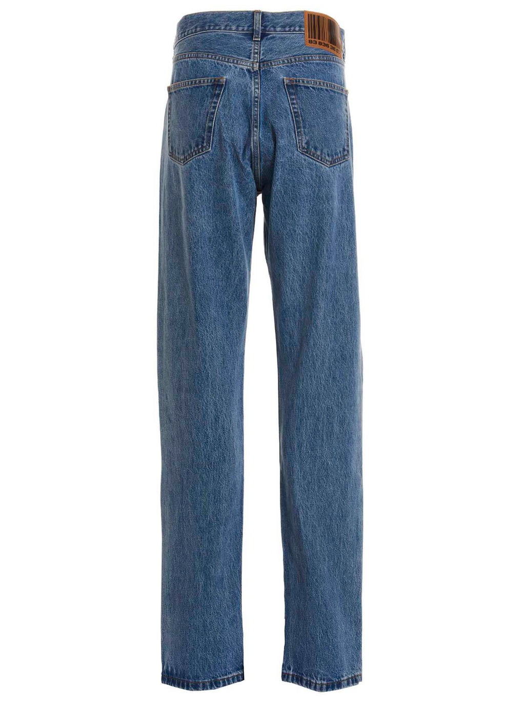 Blue Cotton Relaxed Fit Jeans