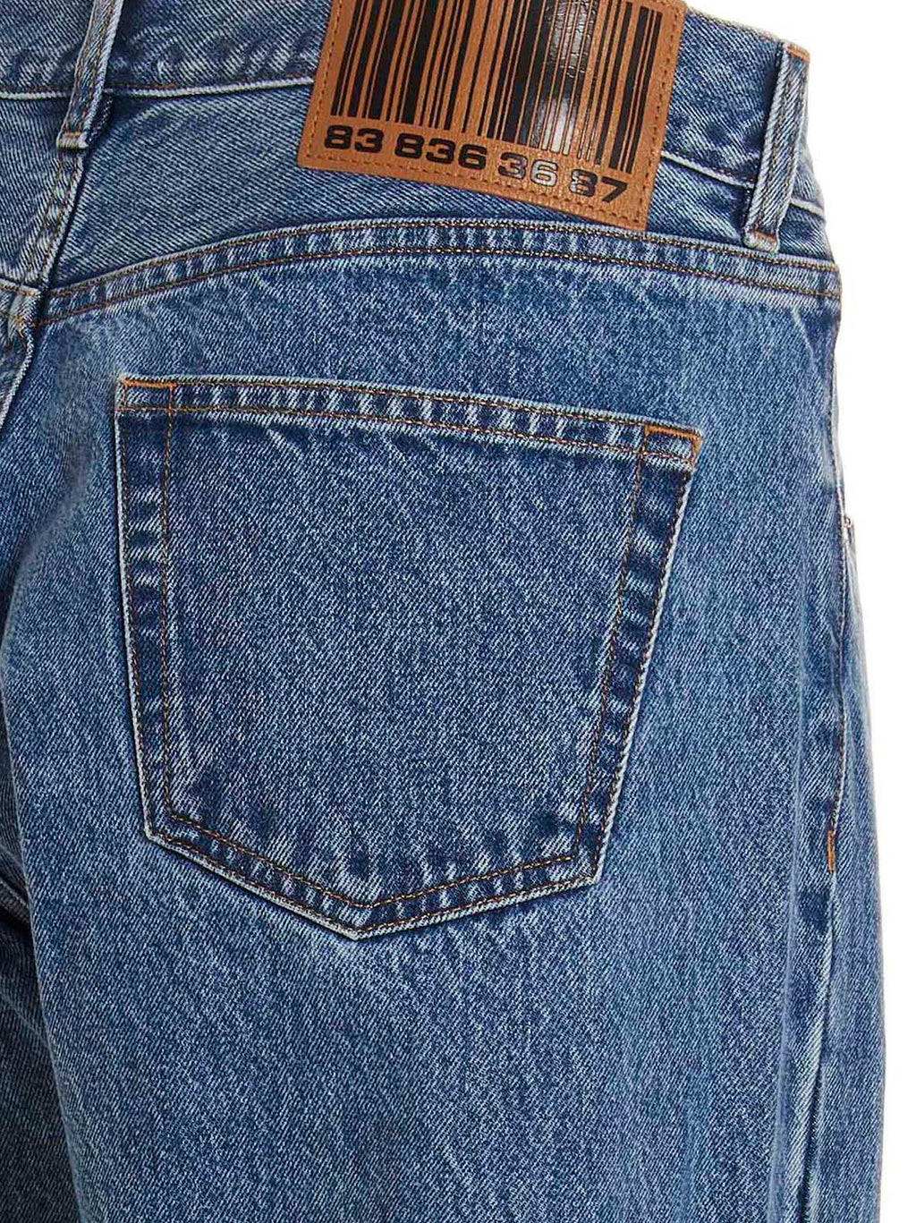 Blue Cotton Relaxed Fit Jeans
