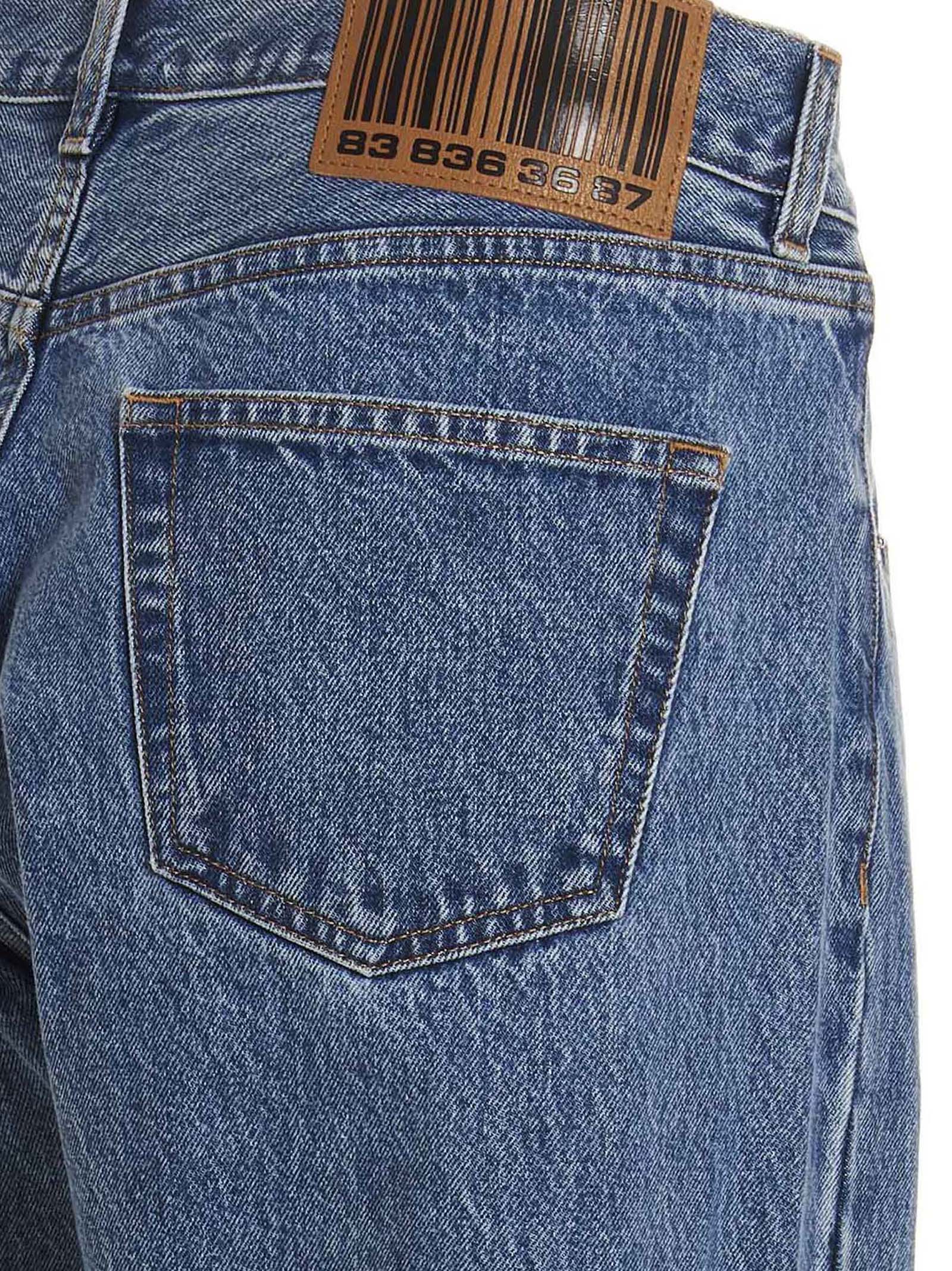 Blue Cotton Relaxed Fit Jeans