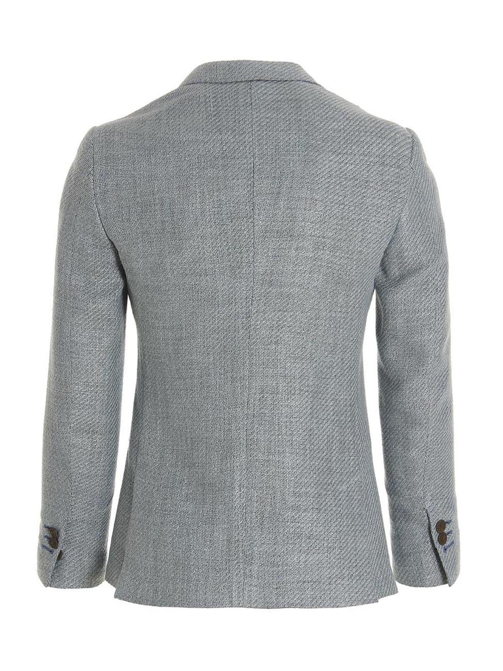 Blue Silk Blazer
