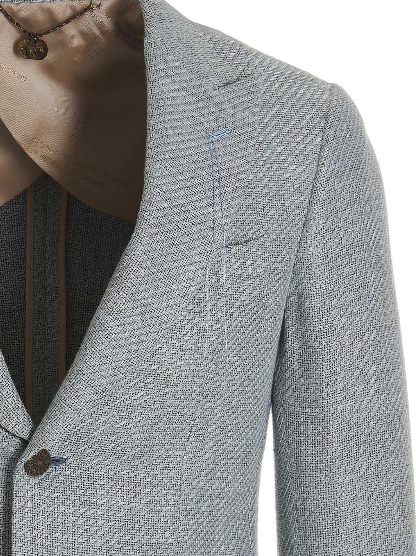 Blue Silk Blazer