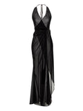 Black Silk Long Dress