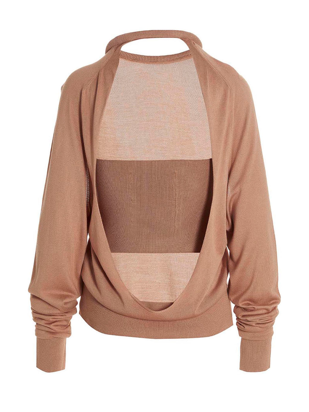 Beige Silk Cardigan