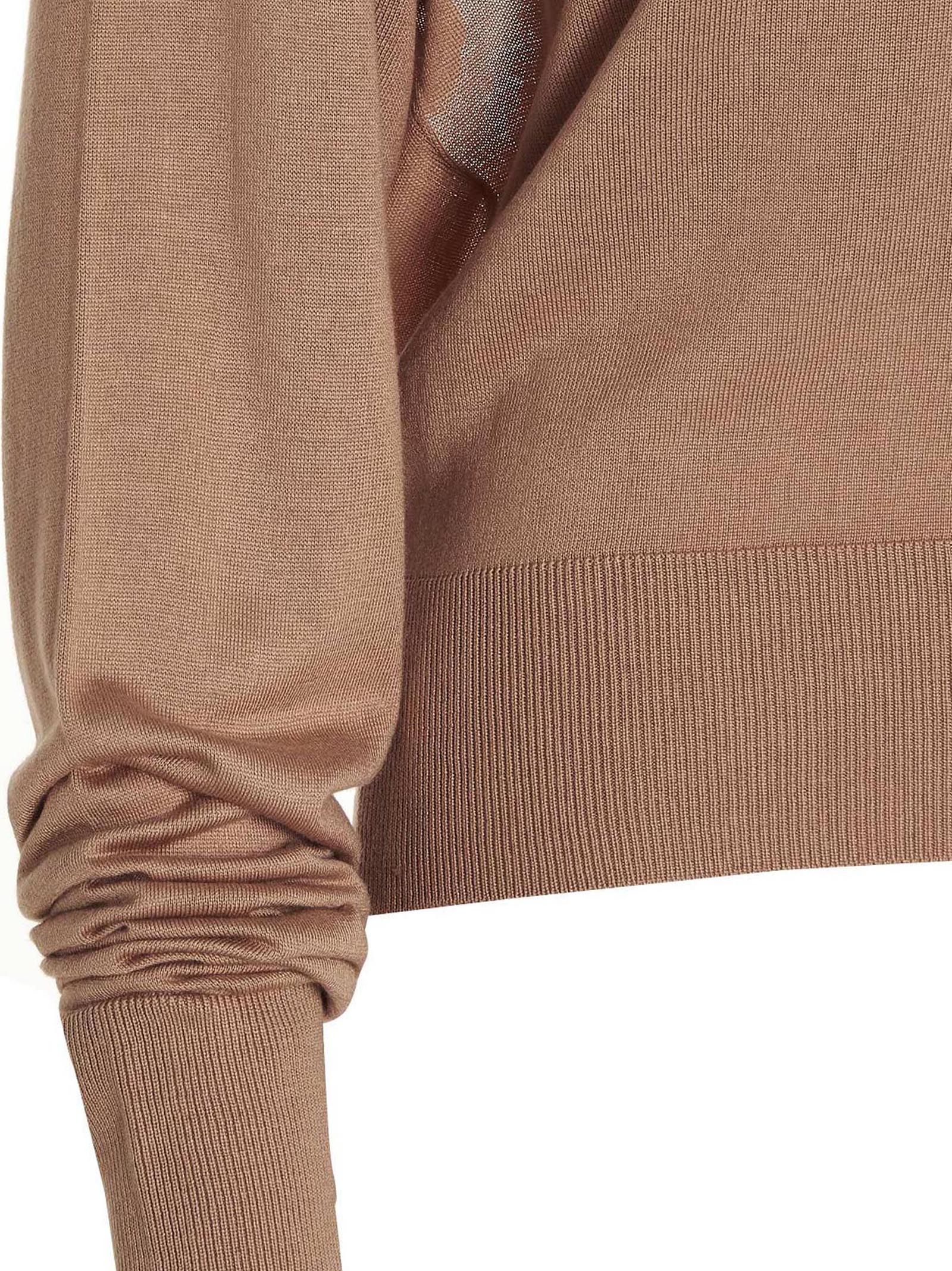 Beige Silk Cardigan