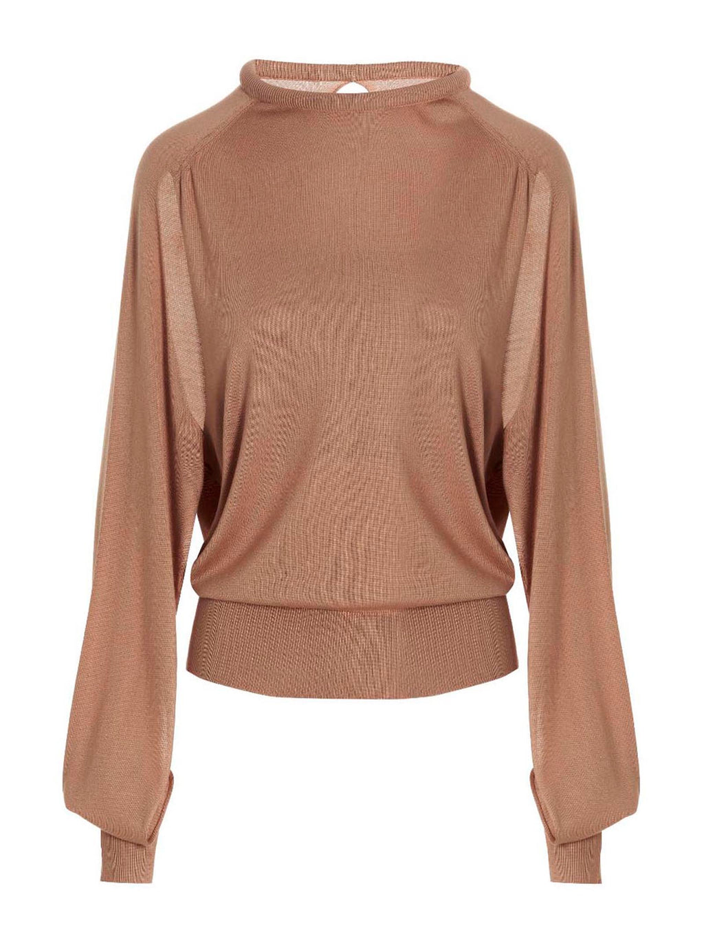 Beige Silk Cardigan