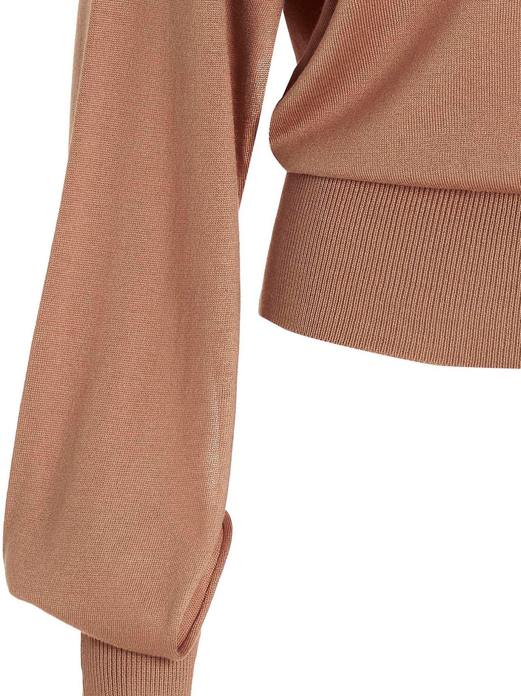 Beige Silk Cardigan