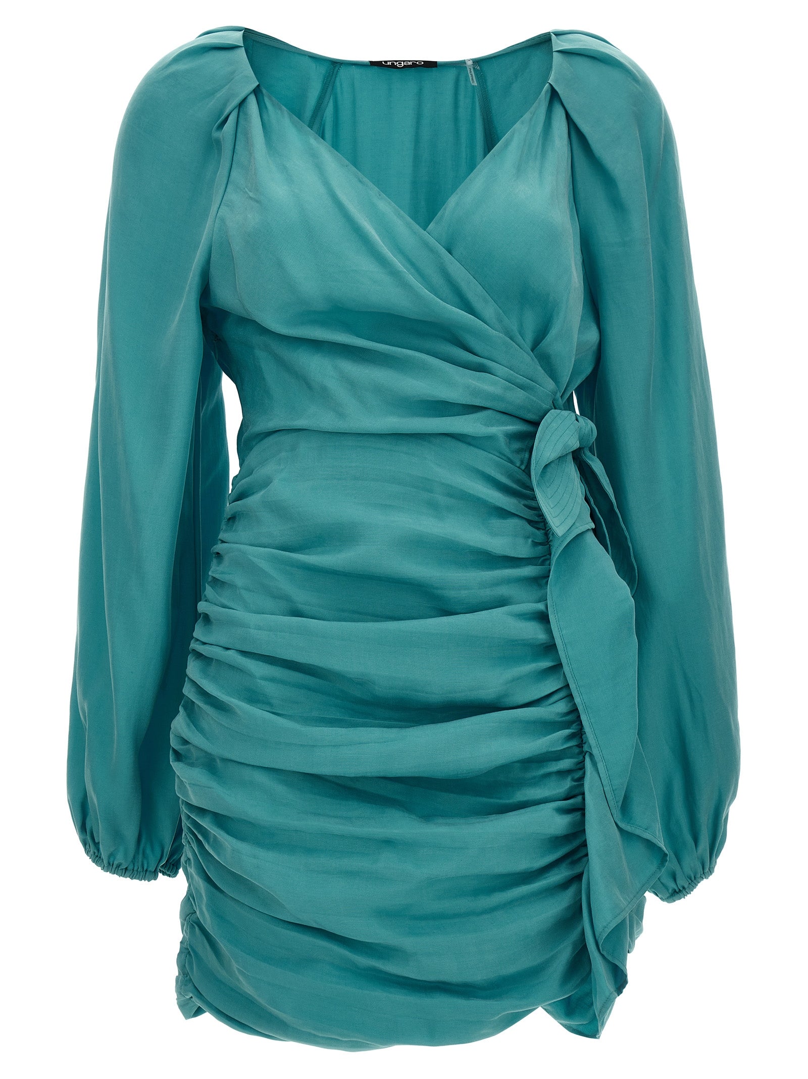 Blue Lyocell Mini Skirt