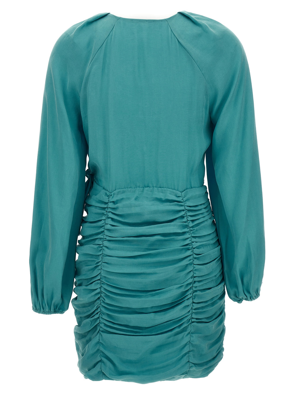 Blue Lyocell Mini Skirt