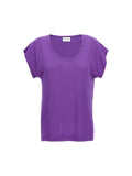 Purple Viscose T-Shirt