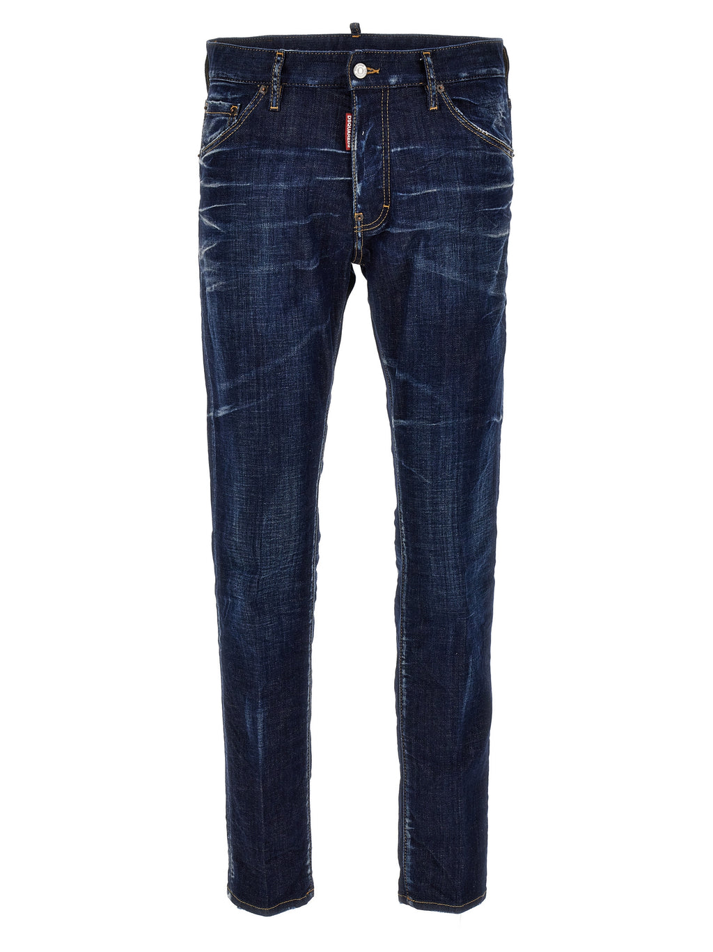 Blue Cotton Skinny Jeans