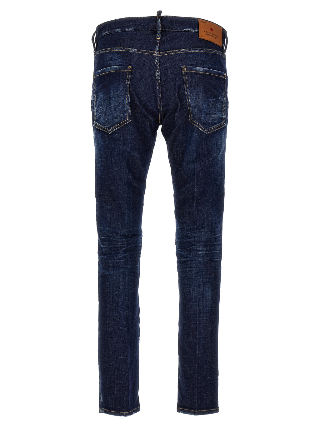 Blue Cotton Skinny Jeans