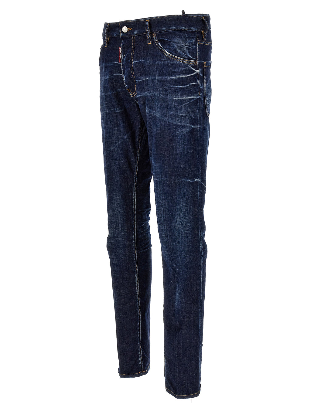 Blue Cotton Skinny Jeans
