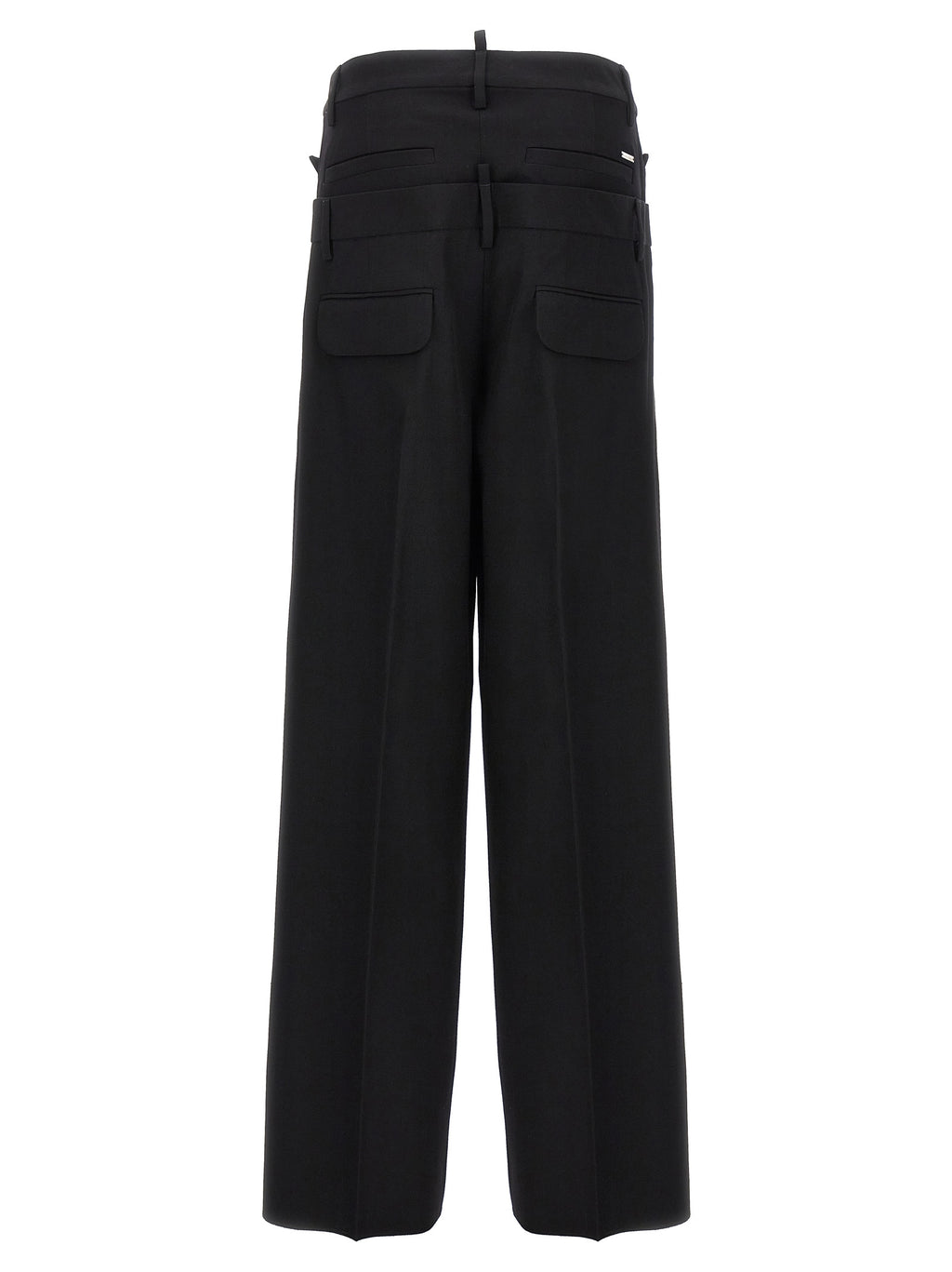 Black Virgin Wool Dress Pants