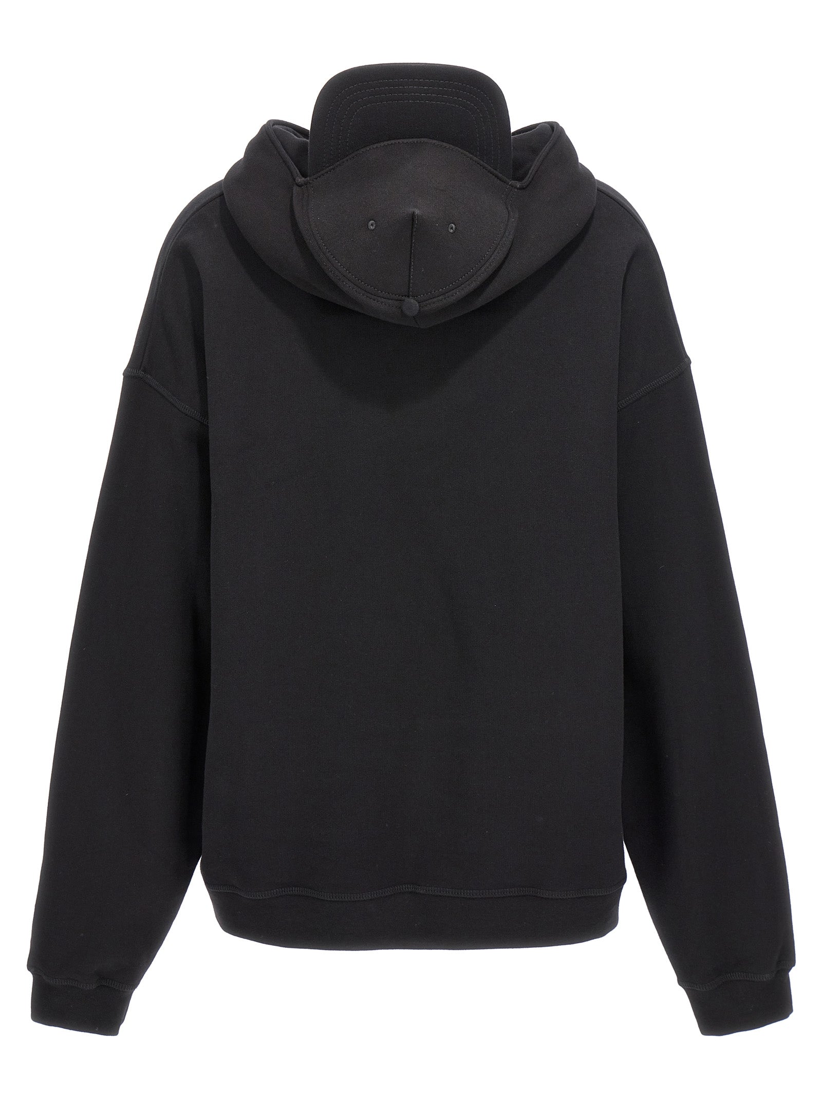 Black Cotton Sweatshirt