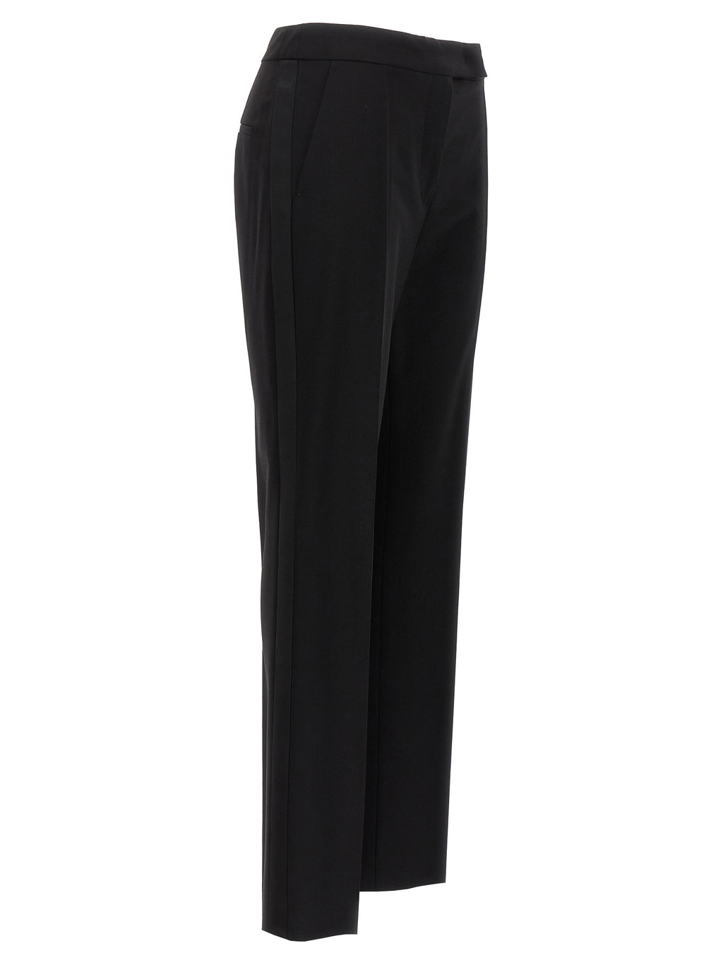 Black Virgin Wool Dress Pants