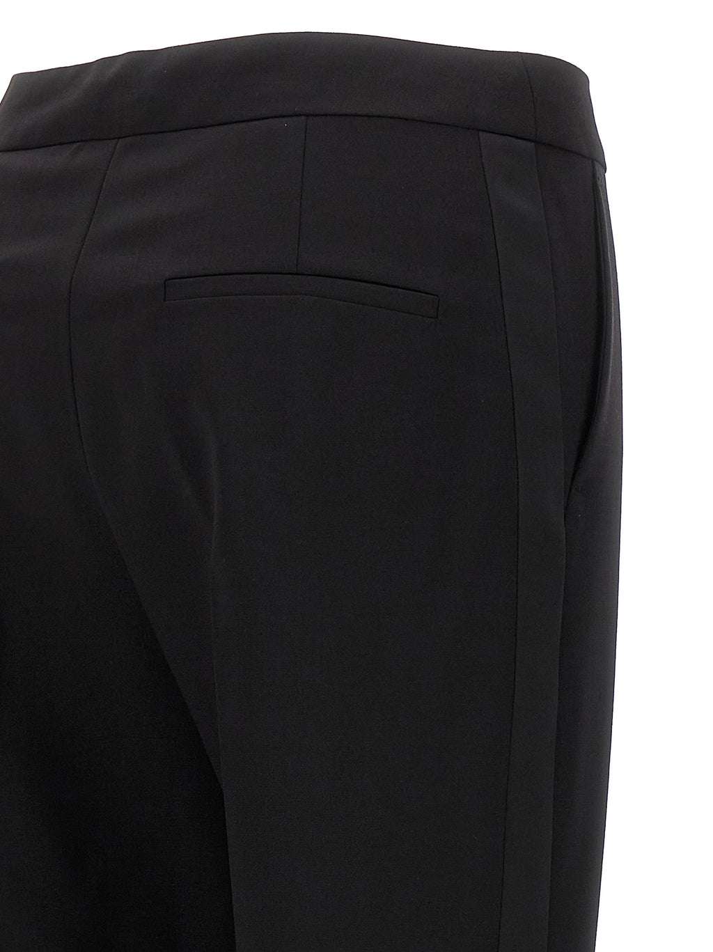 Black Virgin Wool Dress Pants