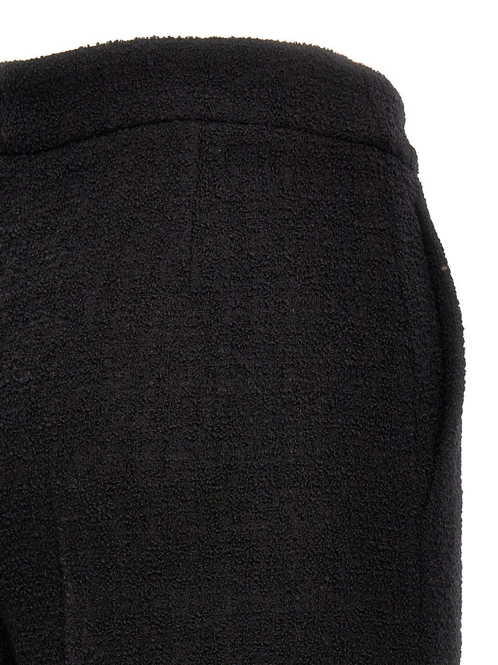 Black Wool Cropped Pants