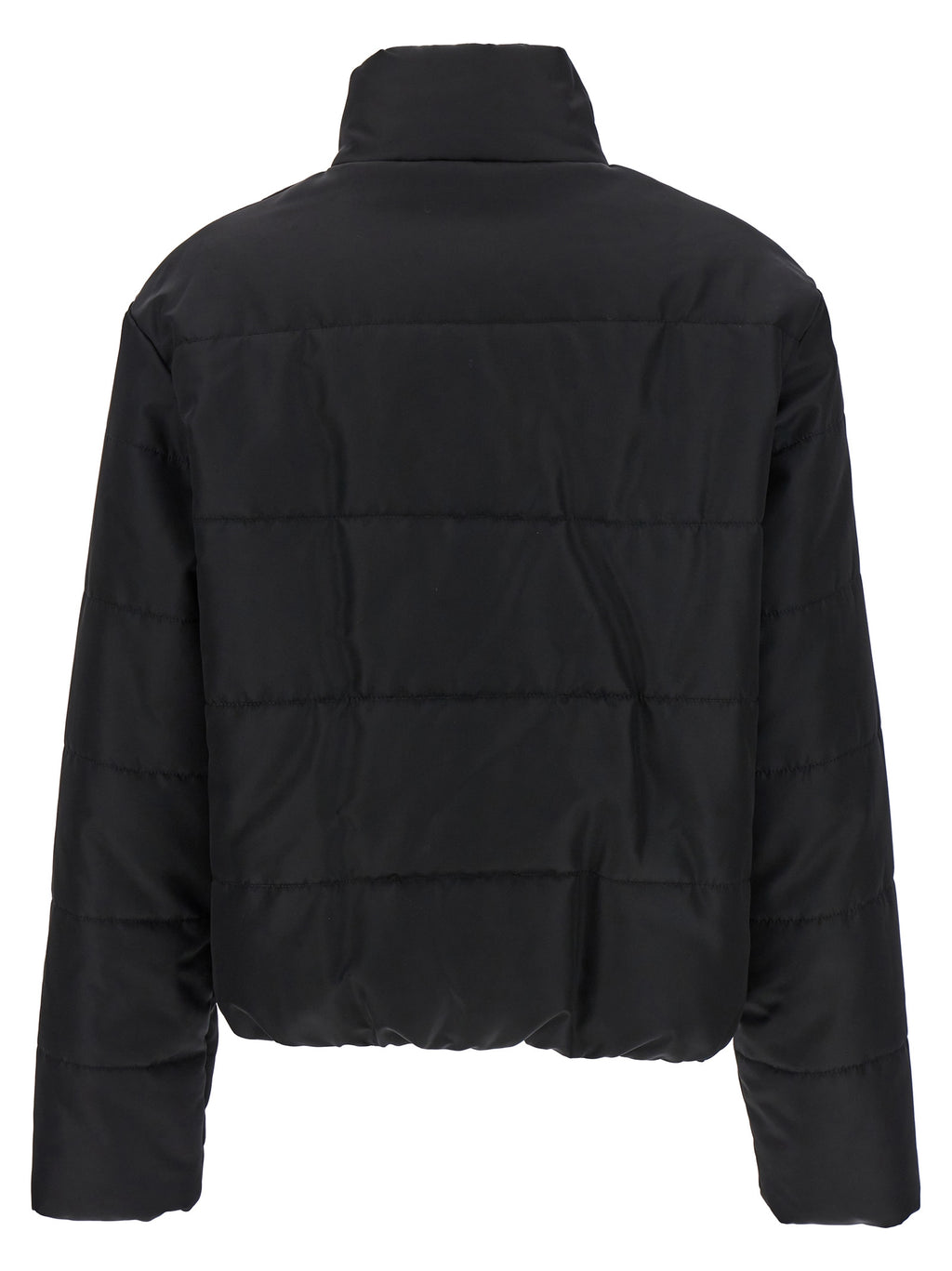 Black Polyamide Full-Length Jacket