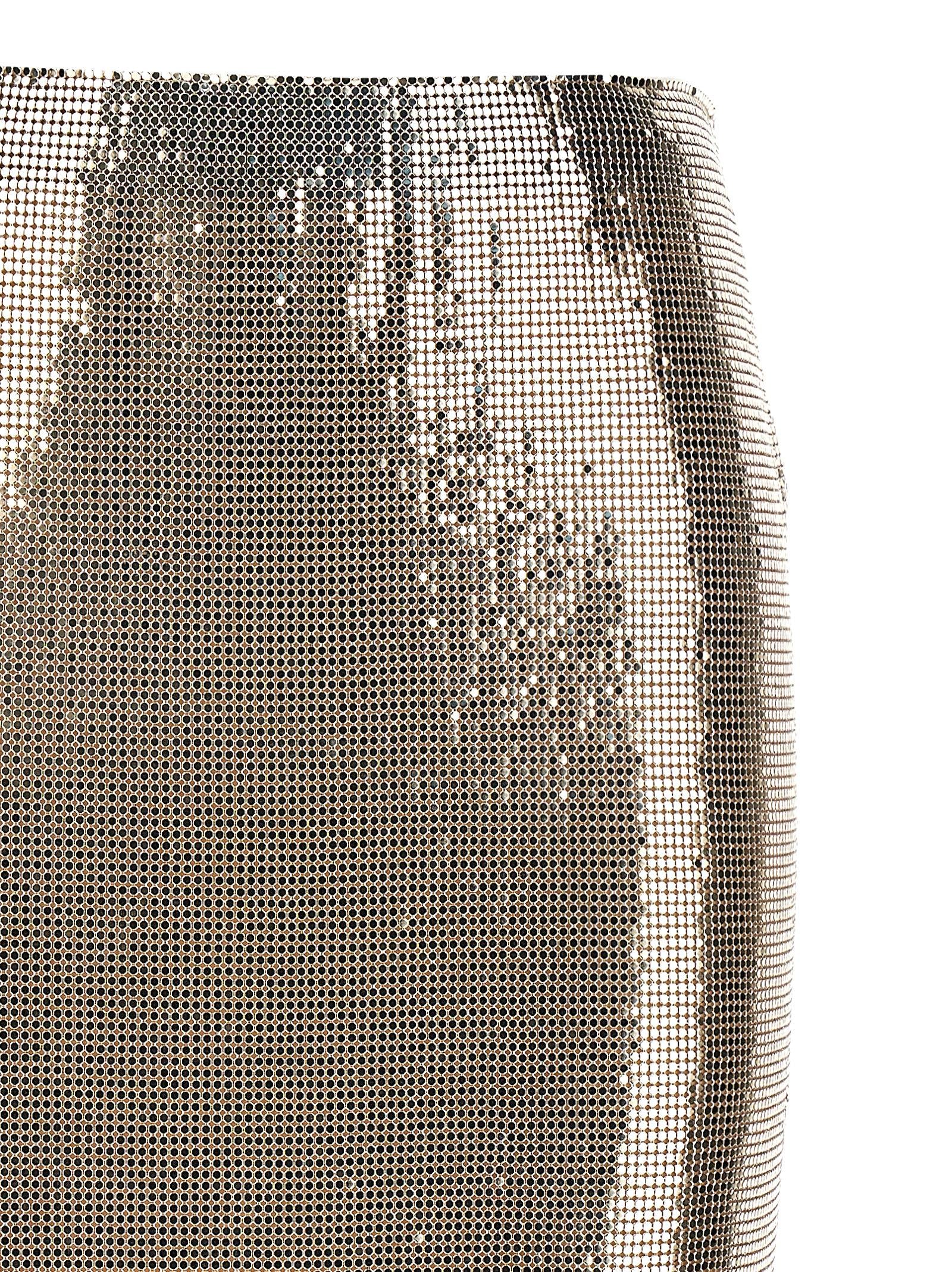 Multicolor Polyester Midi Skirt