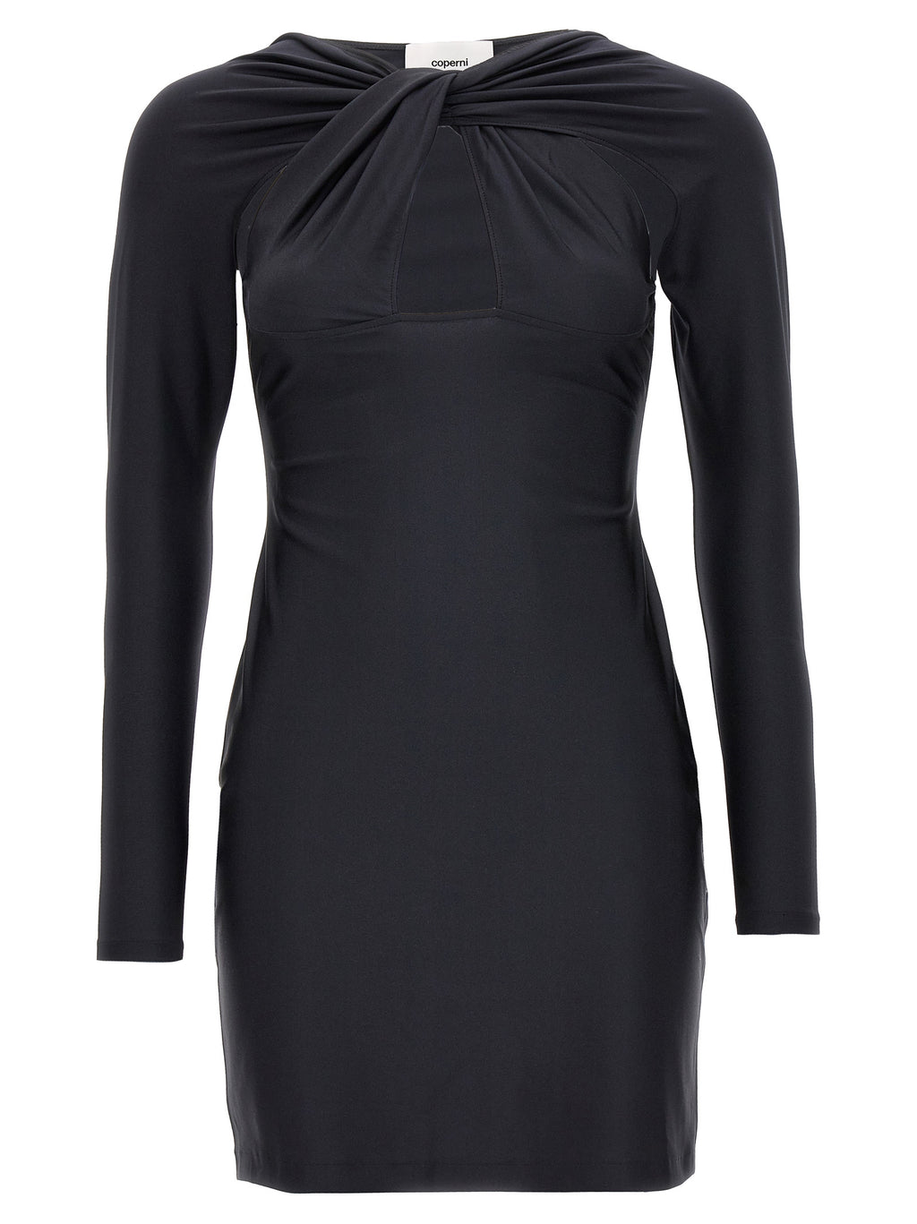 Black Polyamide Short Dress