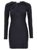 Black Polyamide Short Dress