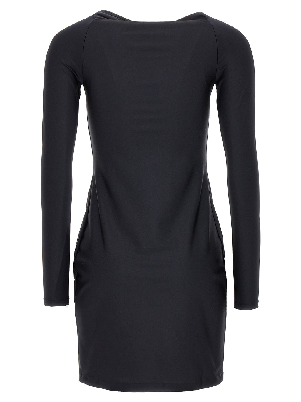 Black Polyamide Short Dress