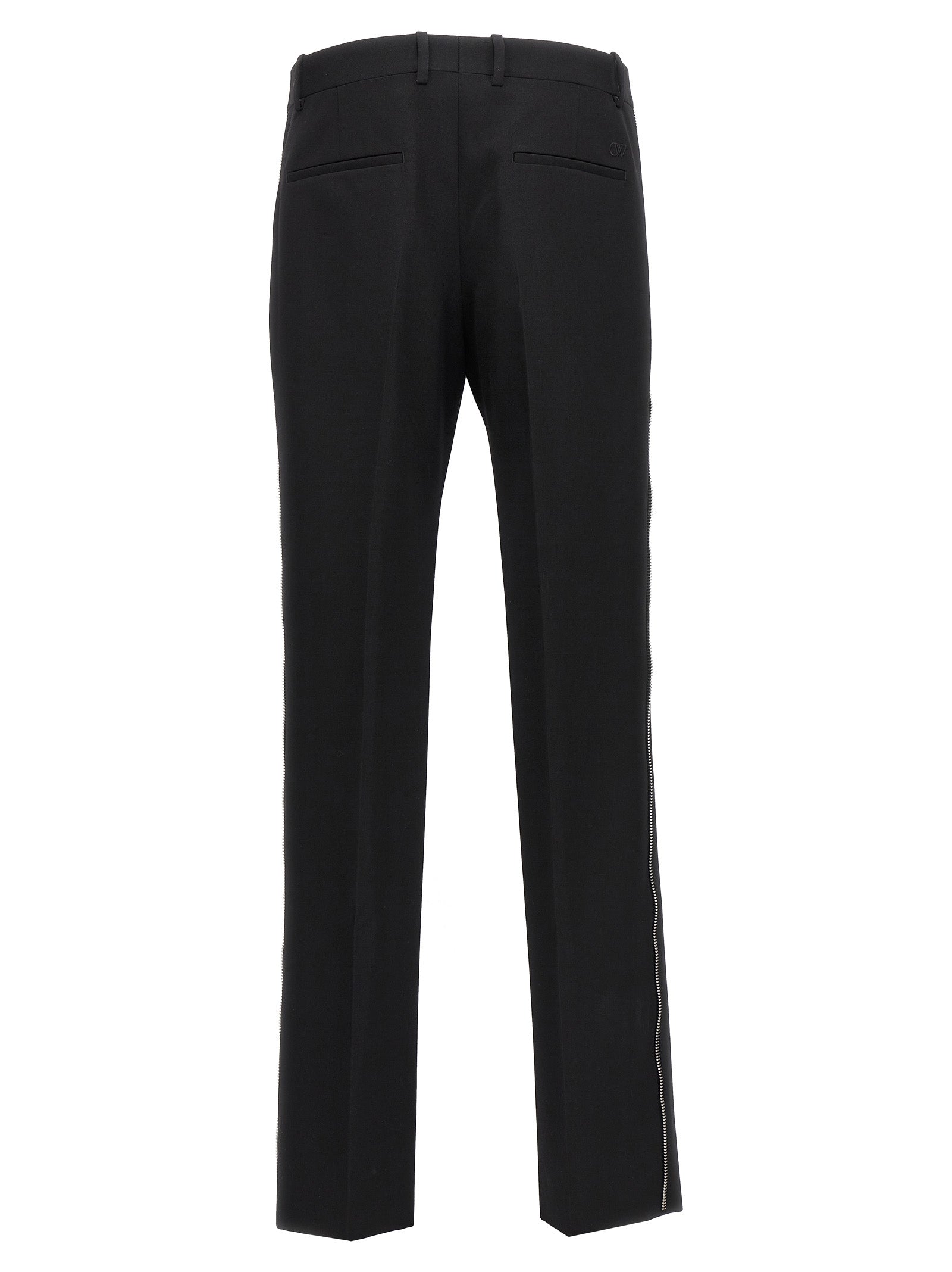 Black Virgin Wool Dress Pants