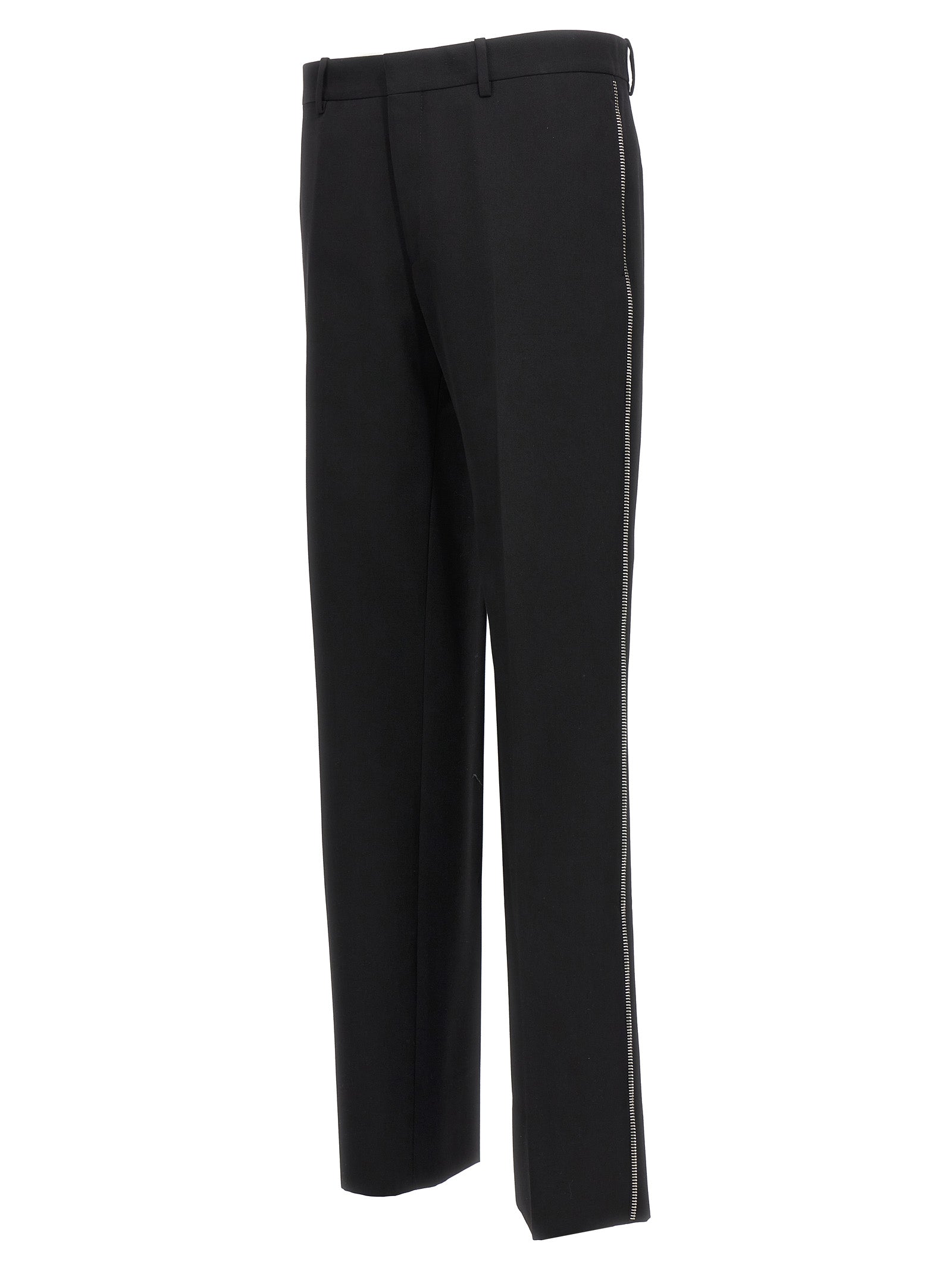 Black Virgin Wool Dress Pants