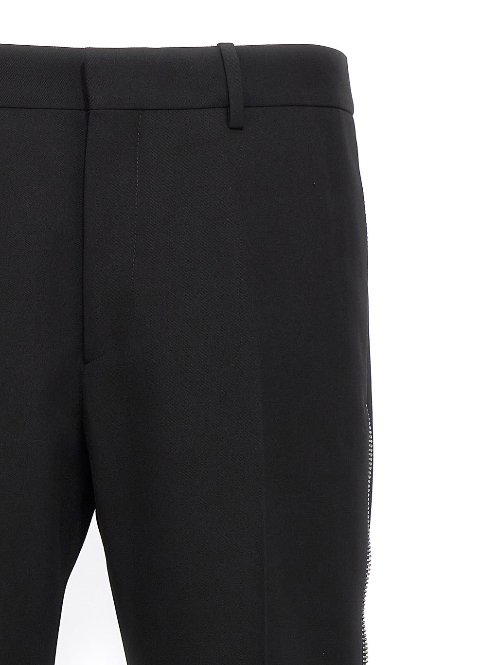 Black Virgin Wool Dress Pants