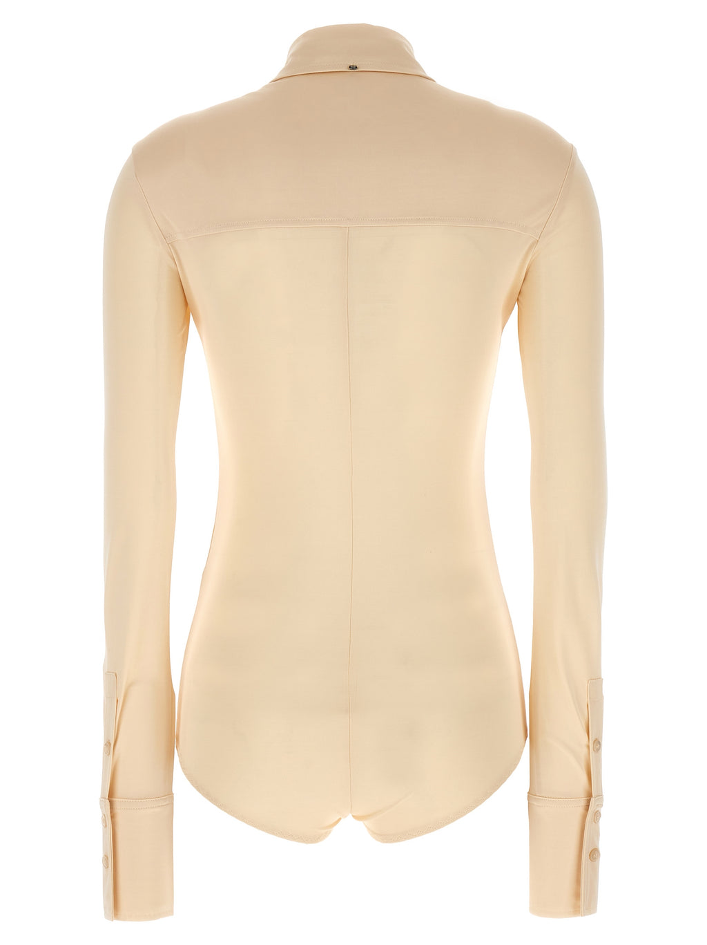 Beige Viscose Bodysuit