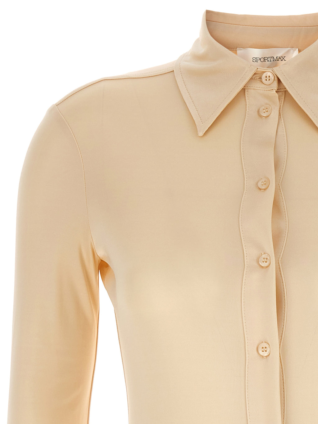 Beige Viscose Bodysuit