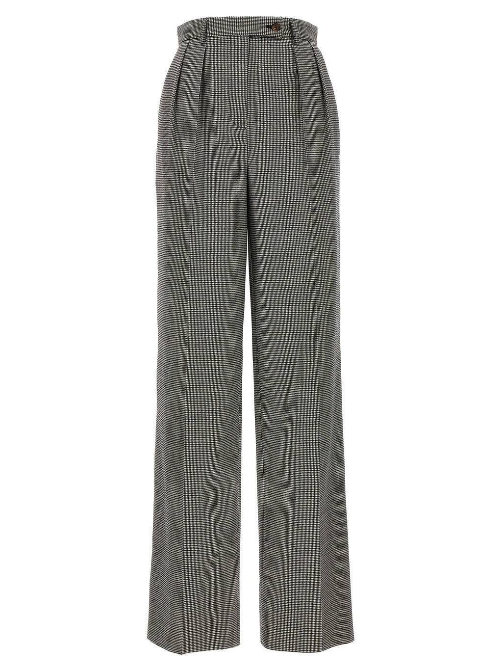 Bicolor Elastane Casual Pants