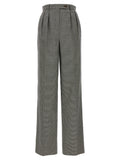 Bicolor Elastane Casual Pants