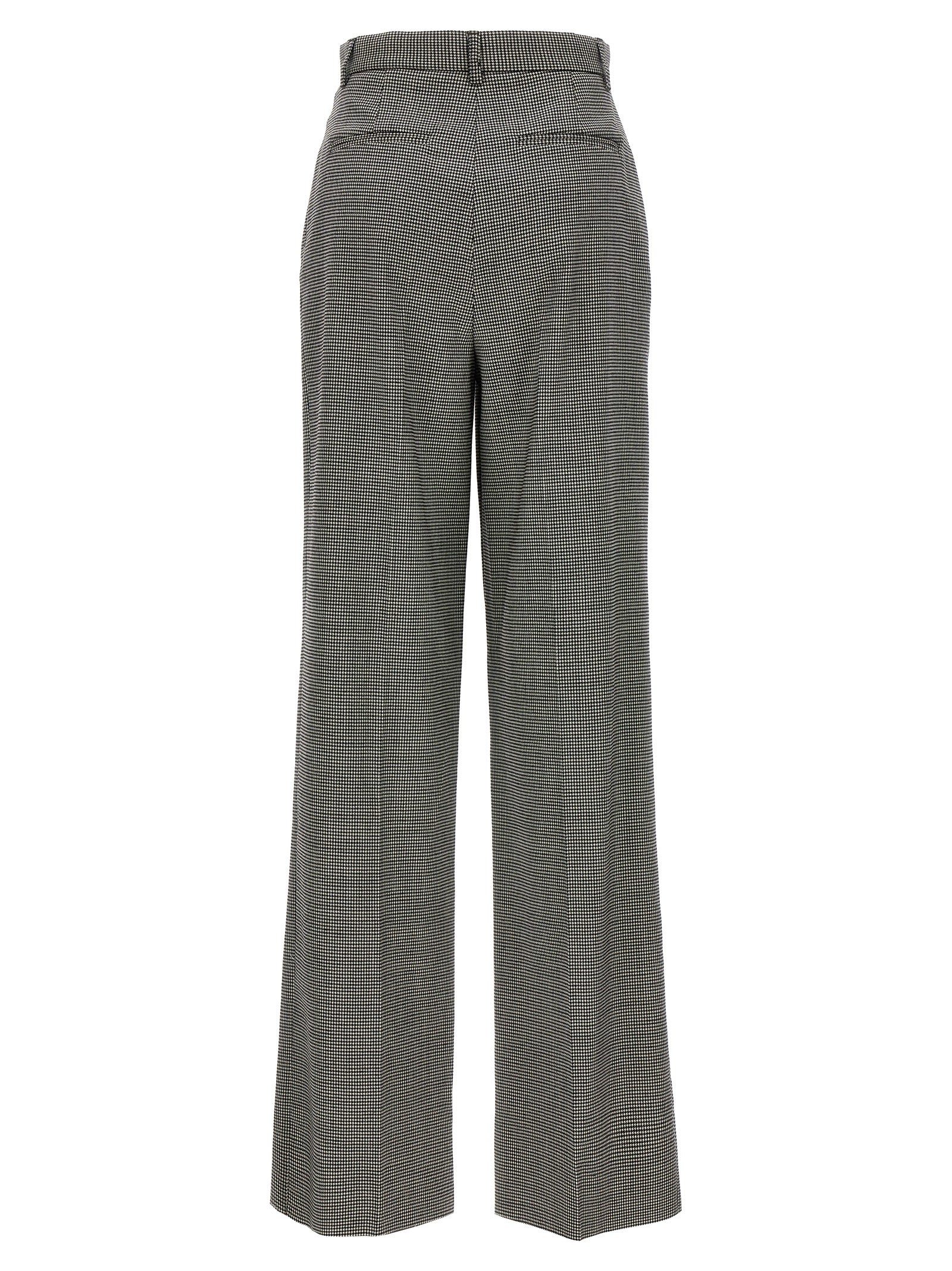 Bicolor Elastane Casual Pants